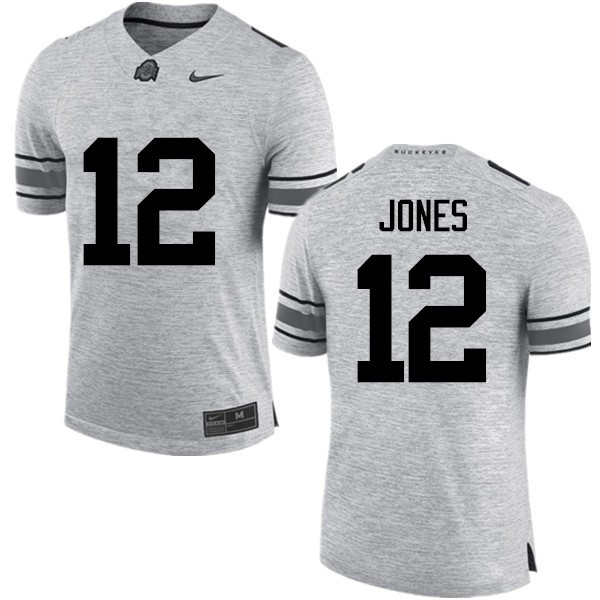 Ohio State Buckeyes #12 Cardale Jones Men Stitched Jersey Gray OSU60980